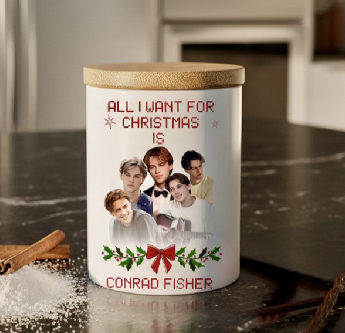 All I want Is Conrad Fisher: Handmade Soy Wax Candle